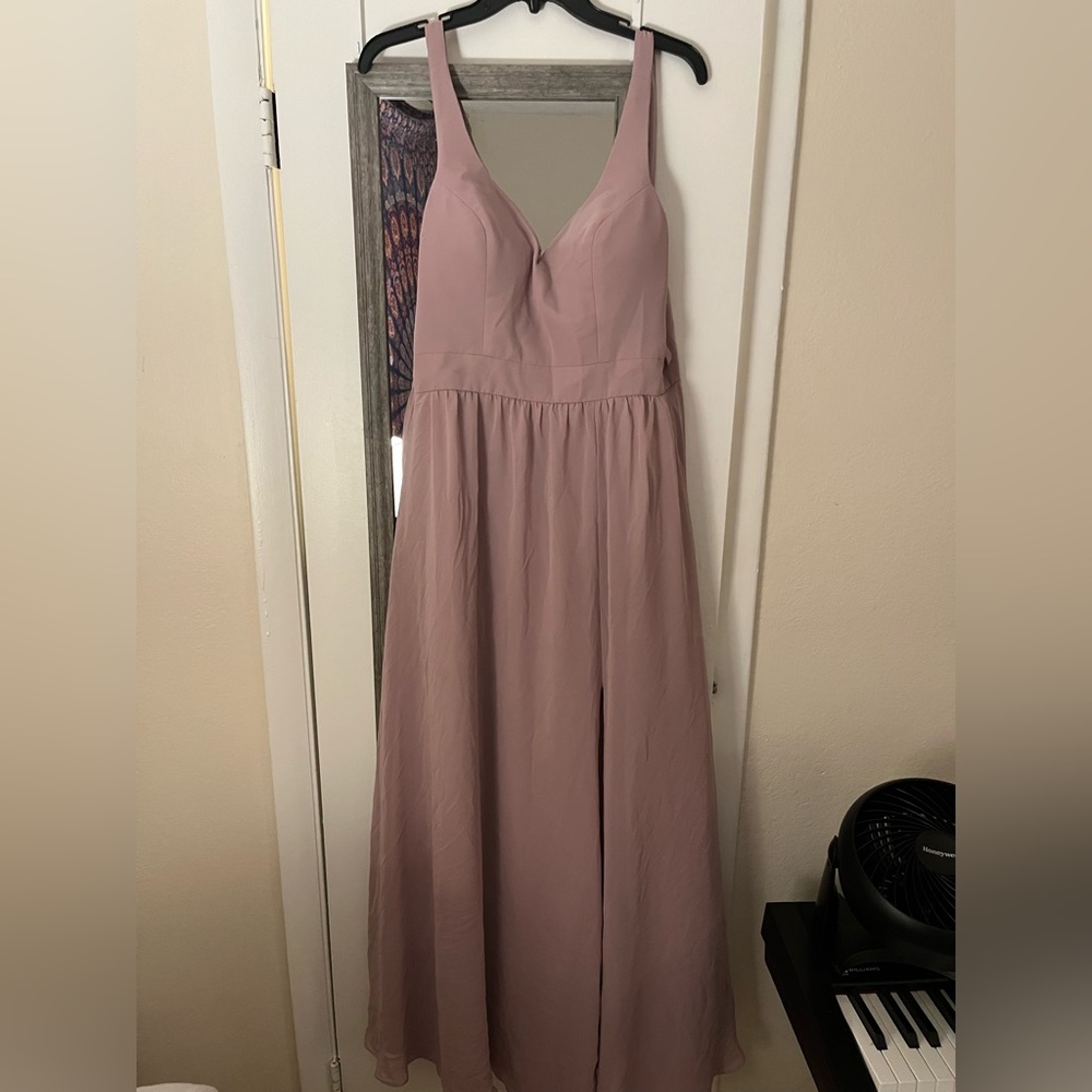 Desert rose bridesmaid dress